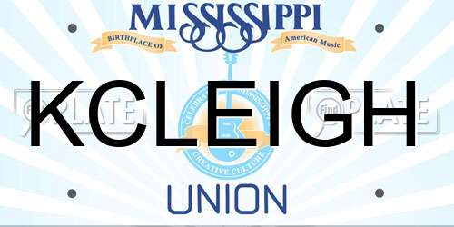 KCLEIGH Mississippi License Plate