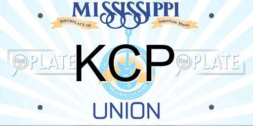 KCP Mississippi License Plate