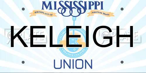 KELEIGH Mississippi License Plate