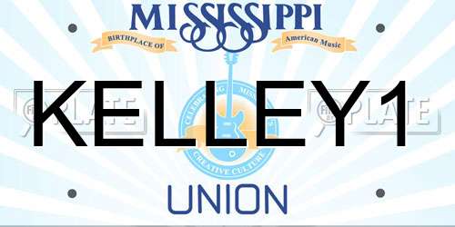 KELLEY1 Mississippi License Plate