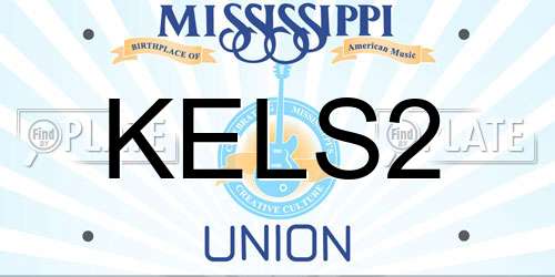 KELS2 Mississippi License Plate