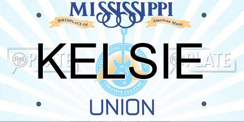KELSIE Mississippi License Plate