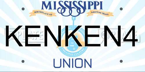 KENKEN4 Mississippi License Plate
