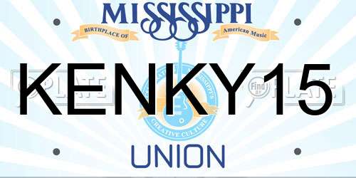 KENKY15 Mississippi License Plate