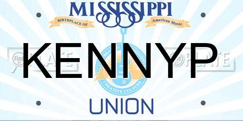 KENNYP Mississippi License Plate