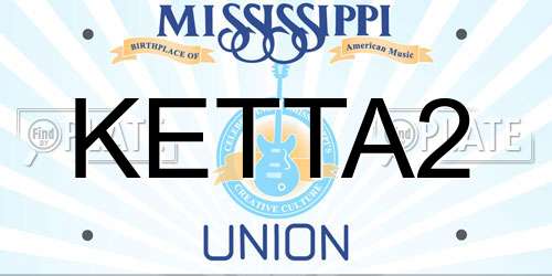 KETTA2 Mississippi License Plate
