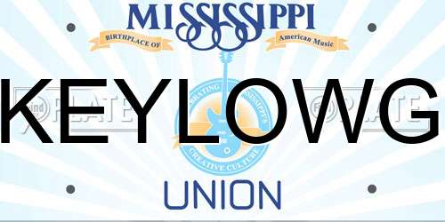 KEYLOWG Mississippi License Plate