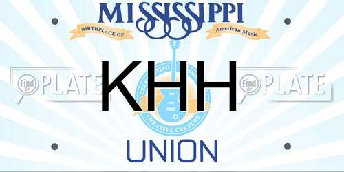 KHH Mississippi License Plate
