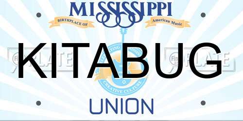 KITABUG Mississippi License Plate