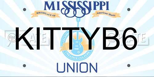 KITTYB6 Mississippi License Plate