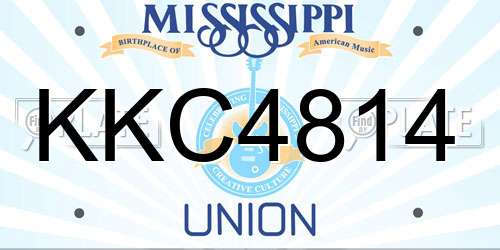 KKC4814 Mississippi License Plate