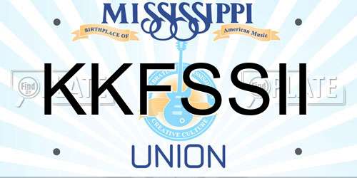 KKFSSII Mississippi License Plate