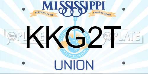KKG2T Mississippi License Plate