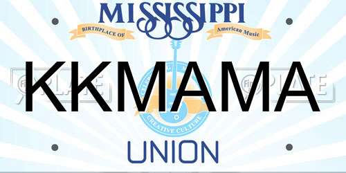 KKMAMA Mississippi License Plate