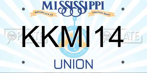 KKMI14 Mississippi License Plate
