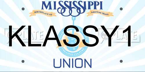 KLASSY1 Mississippi License Plate