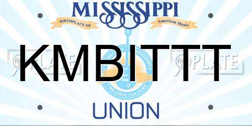 KMBITTT Mississippi License Plate