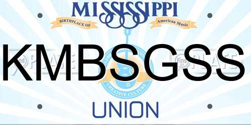 KMBSGSS Mississippi License Plate