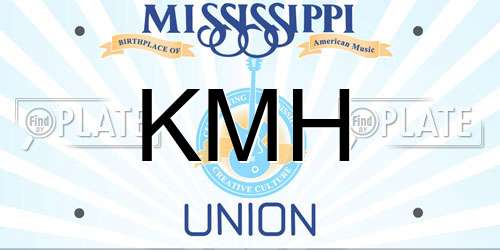 KMH Mississippi License Plate