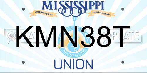 KMN38T Mississippi License Plate