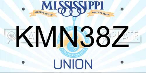 KMN38Z Mississippi License Plate