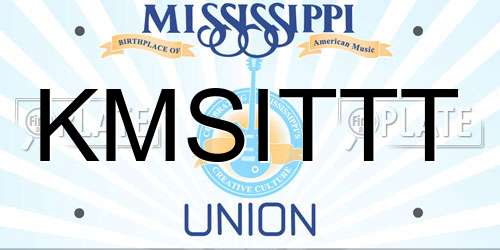 KMSITTT Mississippi License Plate