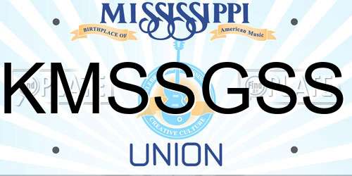 KMSSGSS Mississippi License Plate