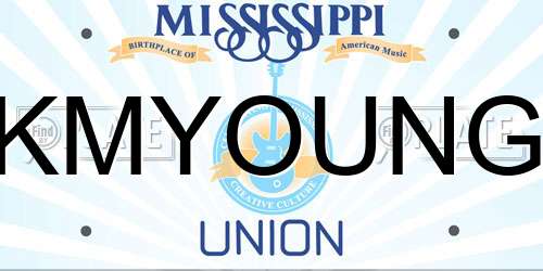 KMYOUNG Mississippi License Plate