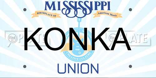 KONKA Mississippi License Plate