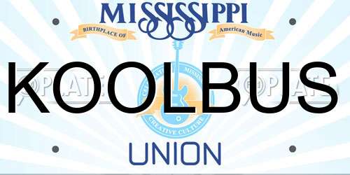 KOOLBUS Mississippi License Plate