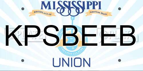 KPSBEEB Mississippi License Plate