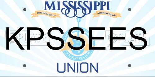 KPSSEES Mississippi License Plate