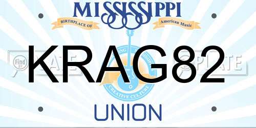 KRAG82 Mississippi License Plate