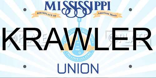 KRAWLER Mississippi License Plate