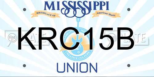 KRC15B Mississippi License Plate