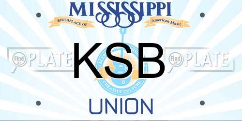 KSB Mississippi License Plate