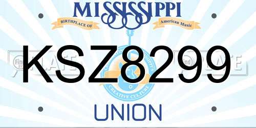 KSZ8299 Mississippi License Plate