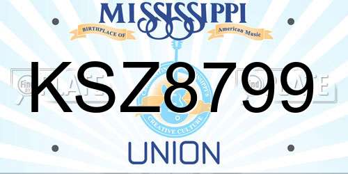 KSZ8799 Mississippi License Plate