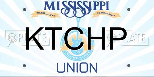 KTCHP Mississippi License Plate