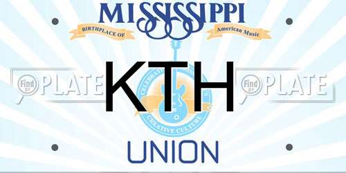 KTH Mississippi License Plate