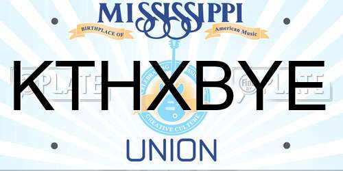 KTHXBYE Mississippi License Plate