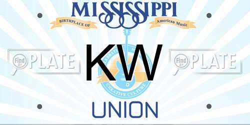 KW Mississippi License Plate