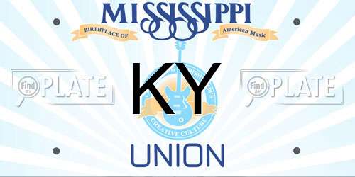 KY Mississippi License Plate