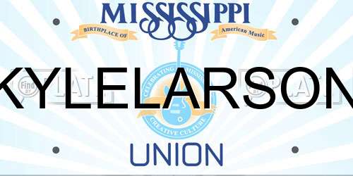 KYLELARSON Mississippi License Plate