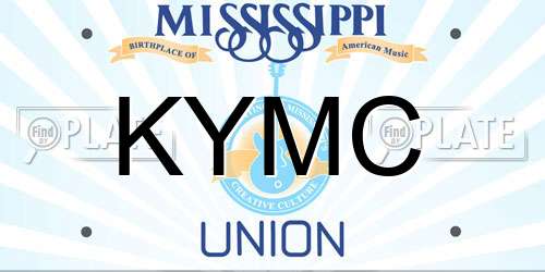 KYMC Mississippi License Plate
