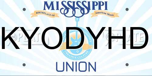 KYODYHD Mississippi License Plate