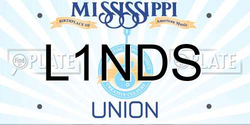 L1NDS Mississippi License Plate