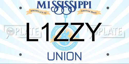L1ZZY Mississippi License Plate