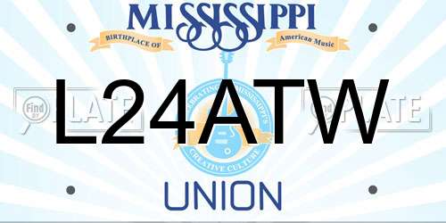 L24ATW Mississippi License Plate