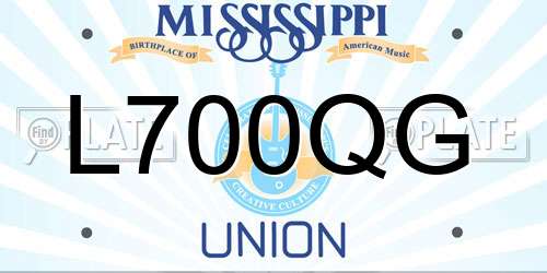 L700QG Mississippi License Plate